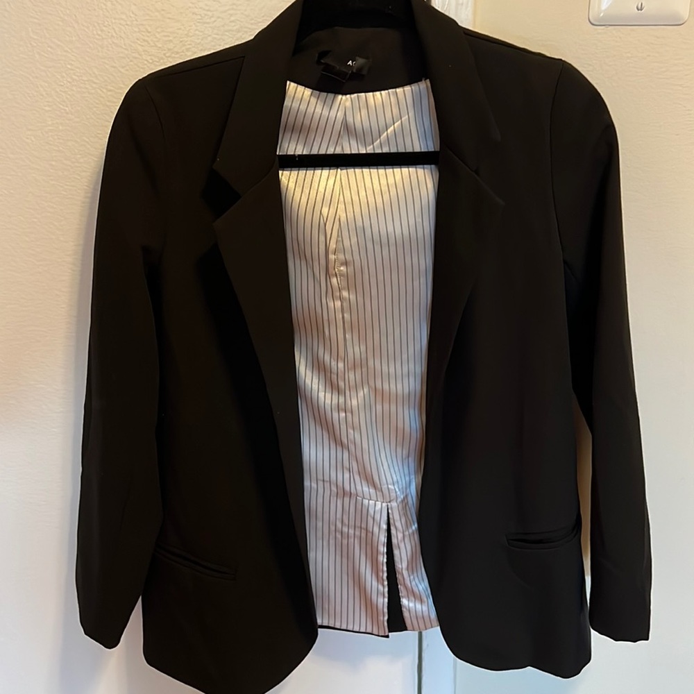 Aqua Black Blazer
